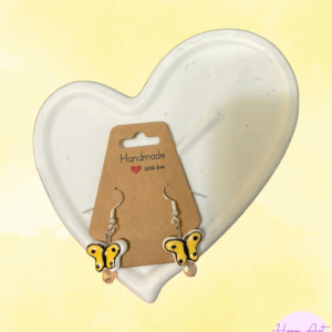 Lemon Butterfly Earrings