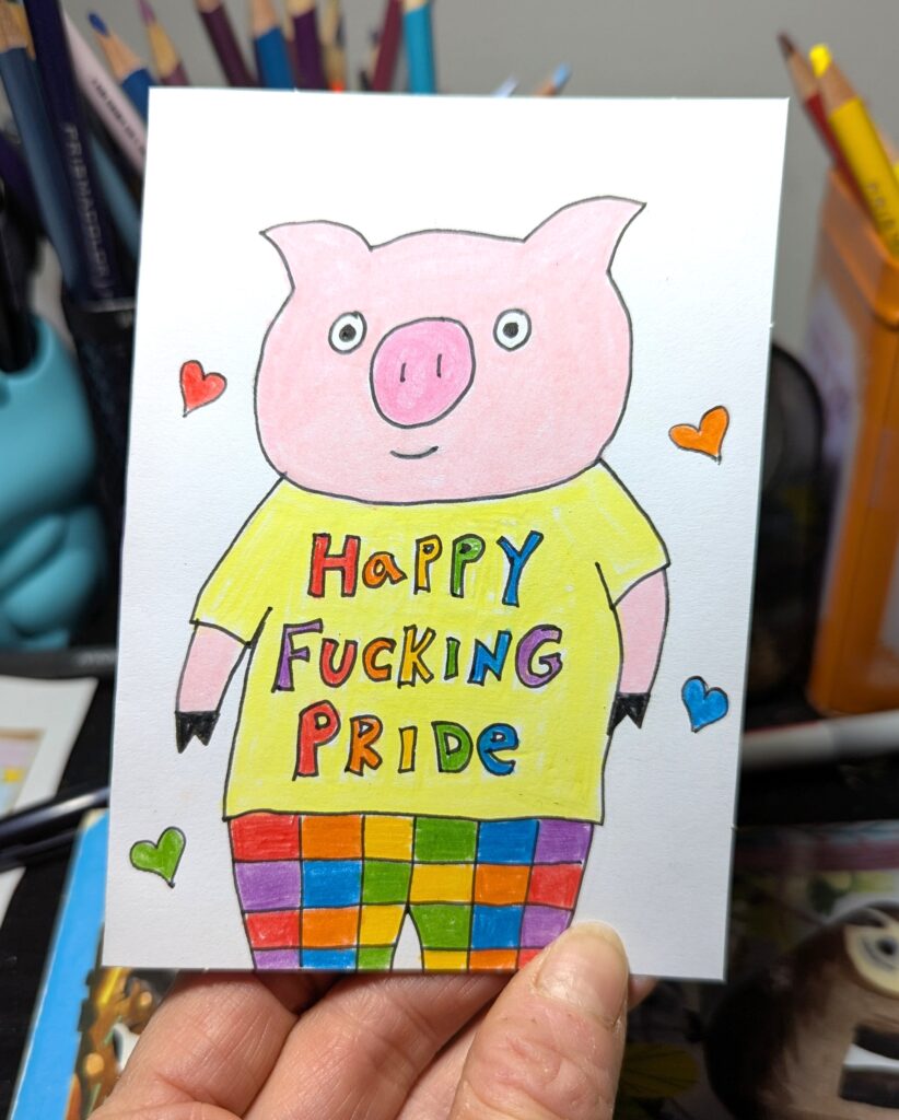 Pride Pig Card