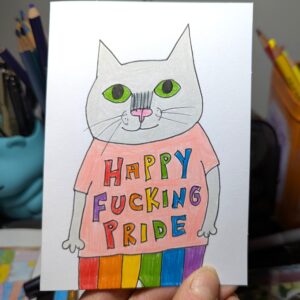 Pride cat card