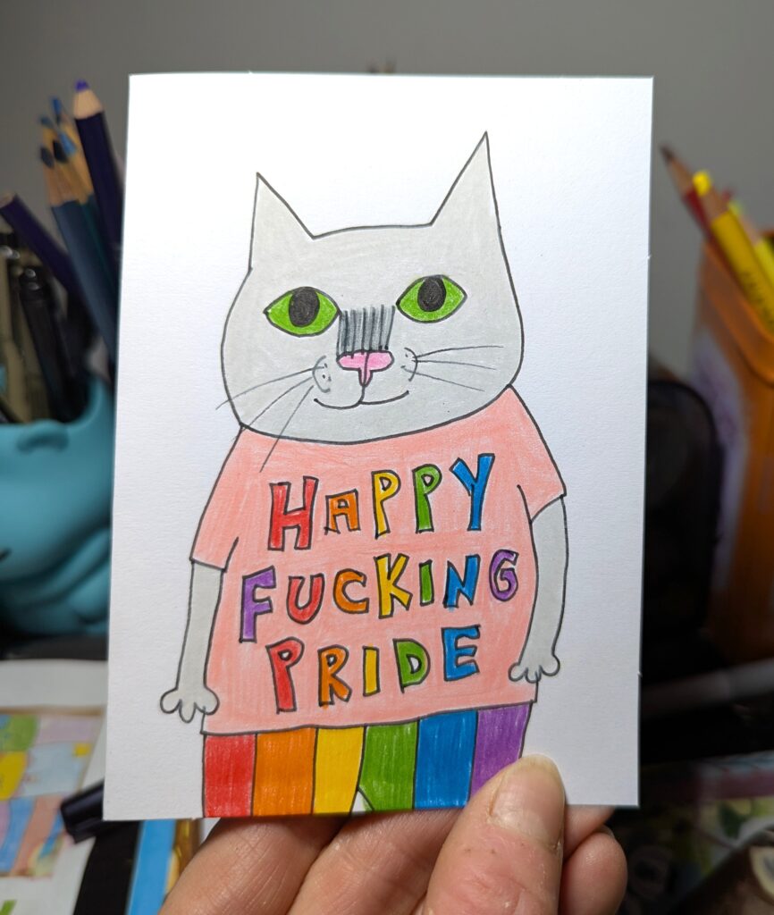 Pride cat card