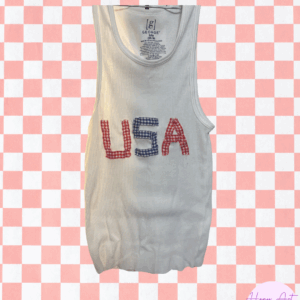 USA Applique Tank top