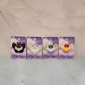 Mothman Cute Cryptid 3D Printed Pin