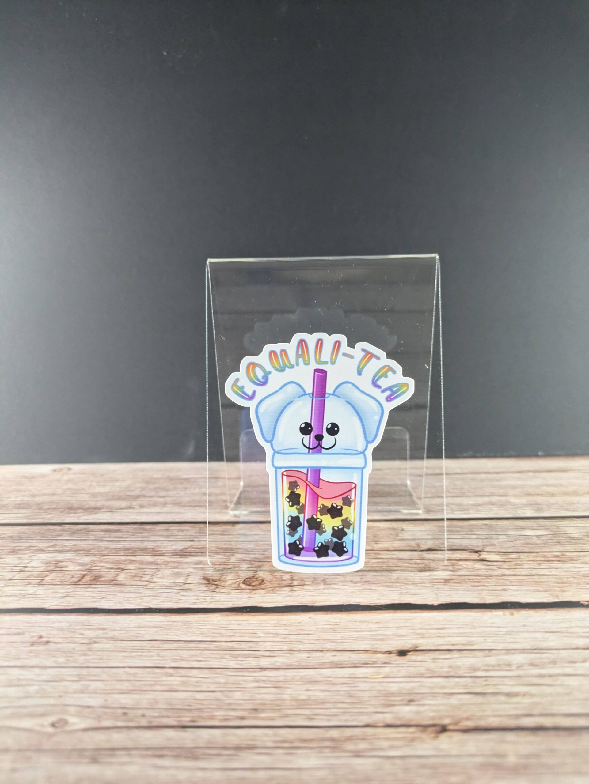 Equali-tea Dog - 3" Sticker