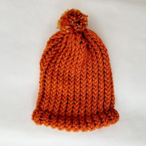 Baby Crochet Hat - Orange Pumpkin - Preemie