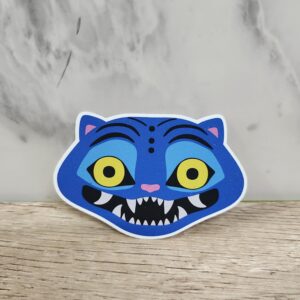 Silly Tiger Demon Vinyl Sticker