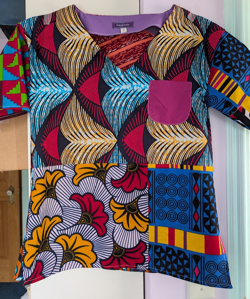 Bold Print Adult Blouse