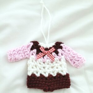Gift Card Holder & Ornament - Sugar Plum Pink Mini Sweater