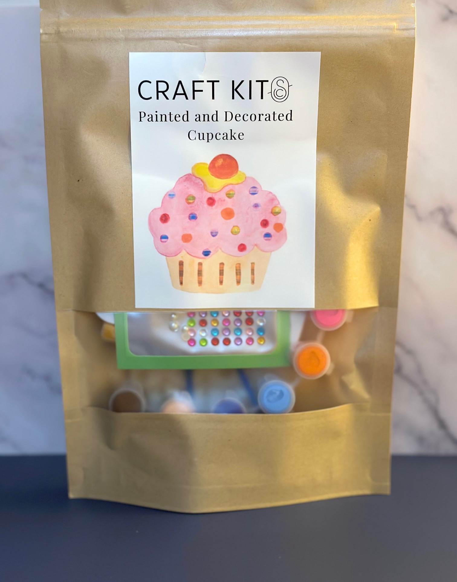 DIY Craft Kit - Painted Cupcake