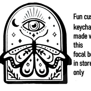 Tombstone Shaped Planchette Keychain