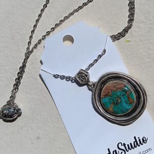 OOAK Faux Turquoise Handmade Necklace
