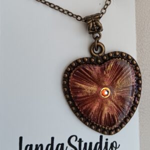 Bronze Heart Necklace