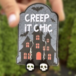 Grim Reaper Acrylic Earrings