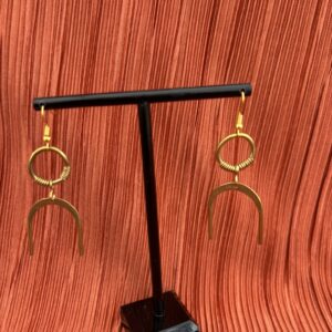 Upinde Brass Earrings