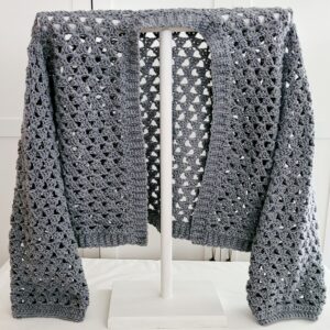 Cardigan – Handmade Crochet - Grey