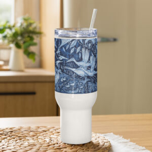 Bird Watching Travel mug with a handle