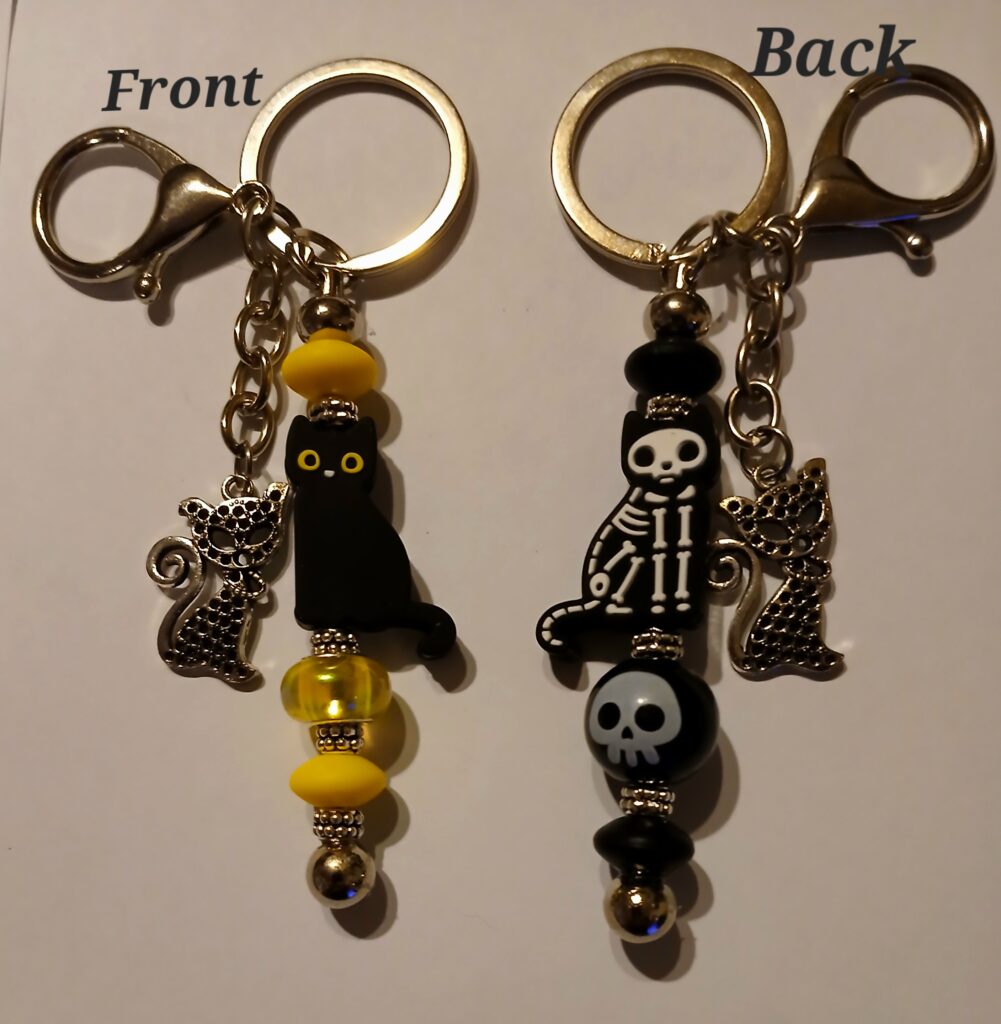 Black Kitty Keychain