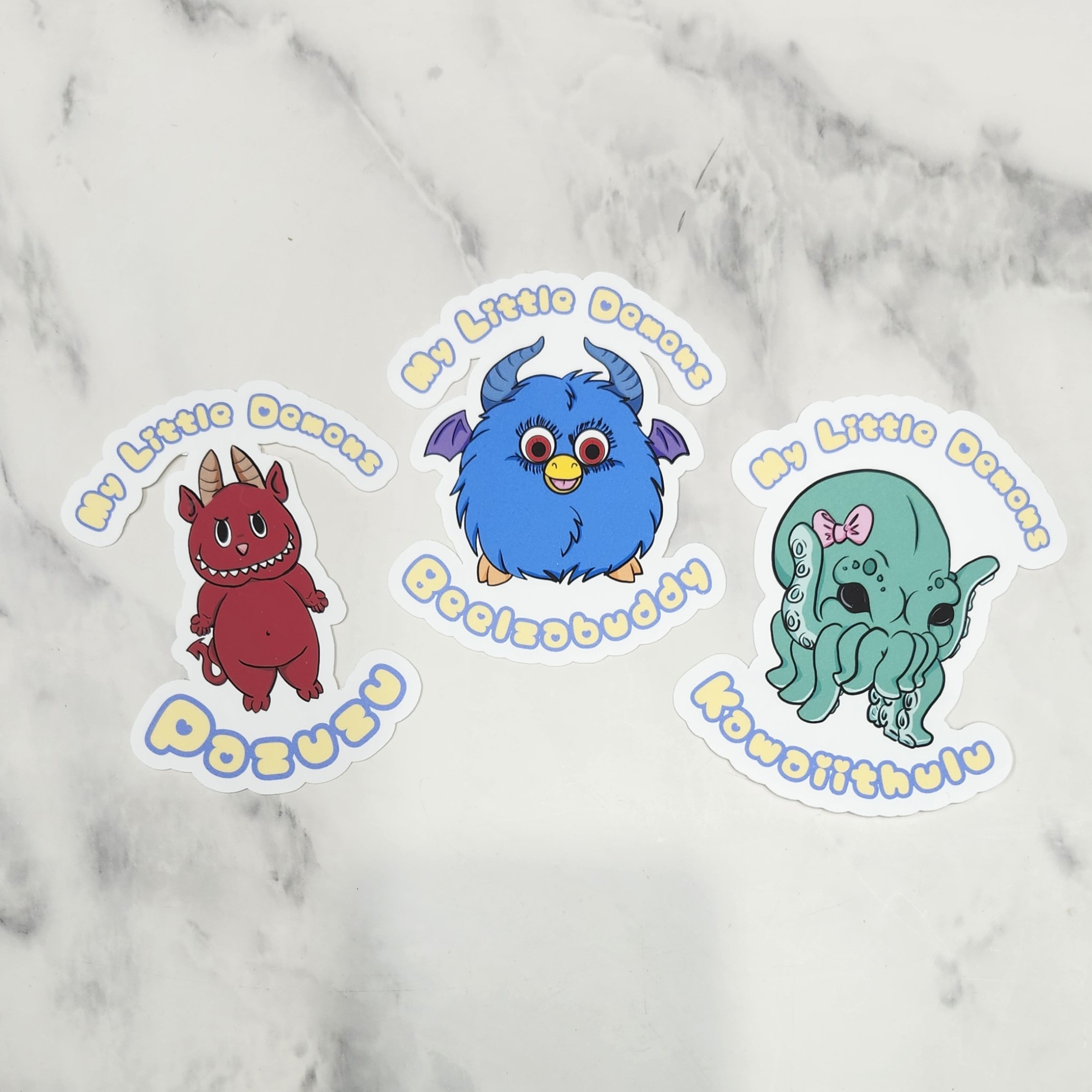 My Little Demons Vinyl Stickers, 4"