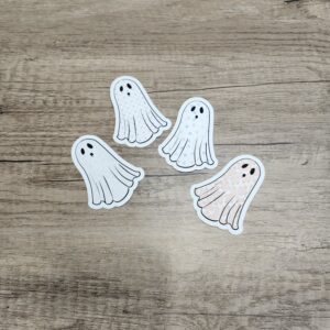 Patterned Sheet Ghost Vinyl Stickers 3"