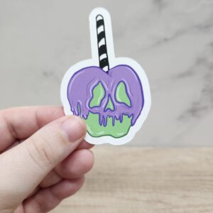 Poison Candy Apple on a Stick Vinyl Sticker 3"