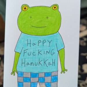 Happy Fucking Hanukkah FROG Card