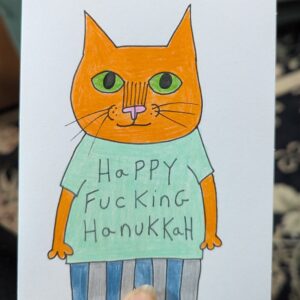 Happy Fucking Hanukkah CAT Card