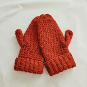 Mittens, Crochet Mittens/Gloves - Clay