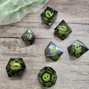 Liquid Core Dragons Eye DnD Dice Set