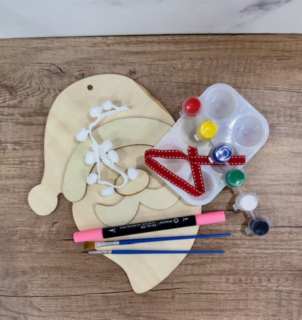 DIY Craft Kit - Painted Santa Face - Image 2