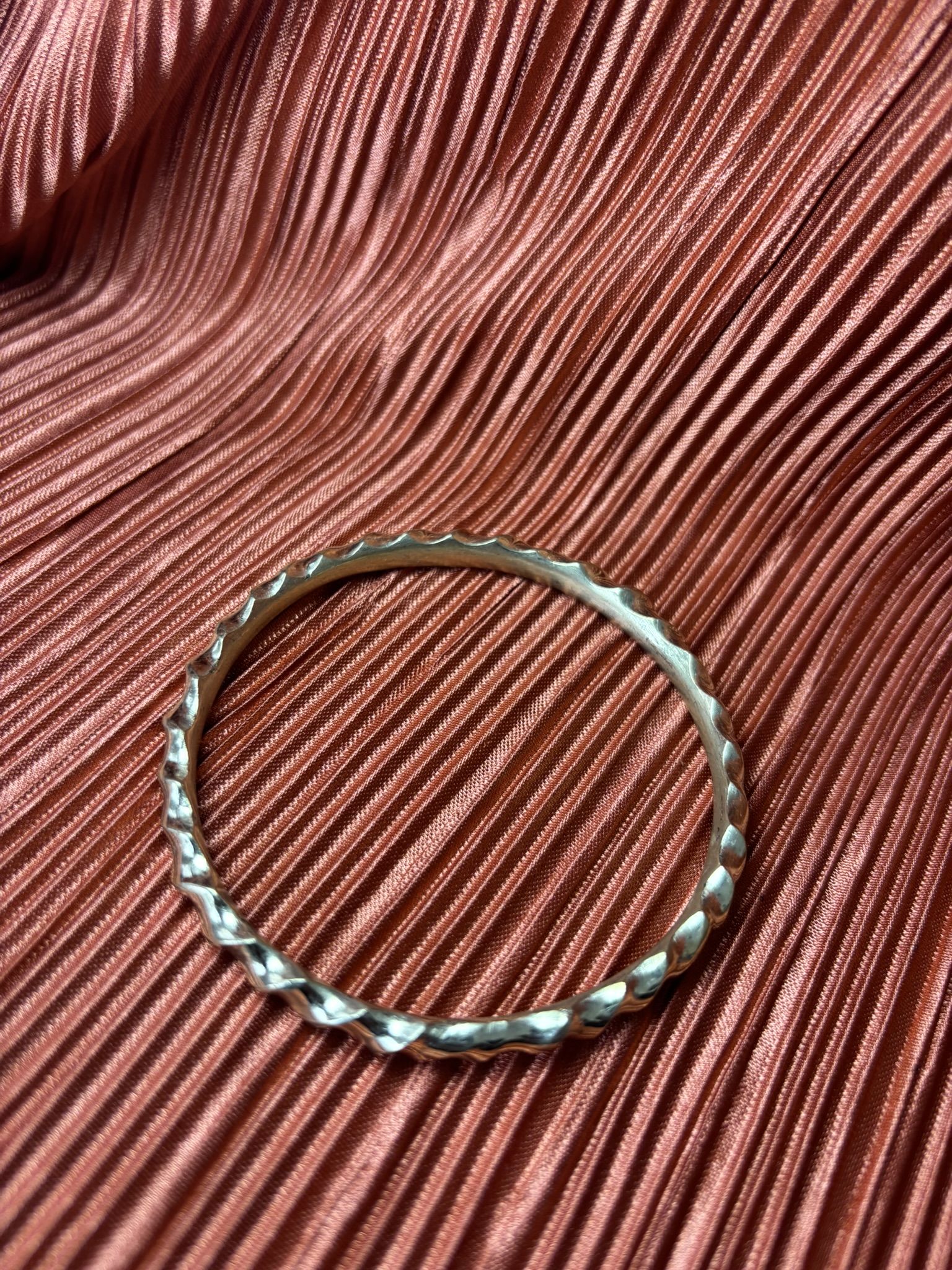 Wavy Brass Bracelet