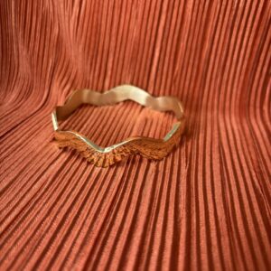 Wavy Unisex Brass Bracelet