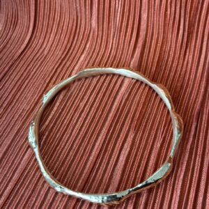 Heritage Hammered Unisex Brass Bracelet