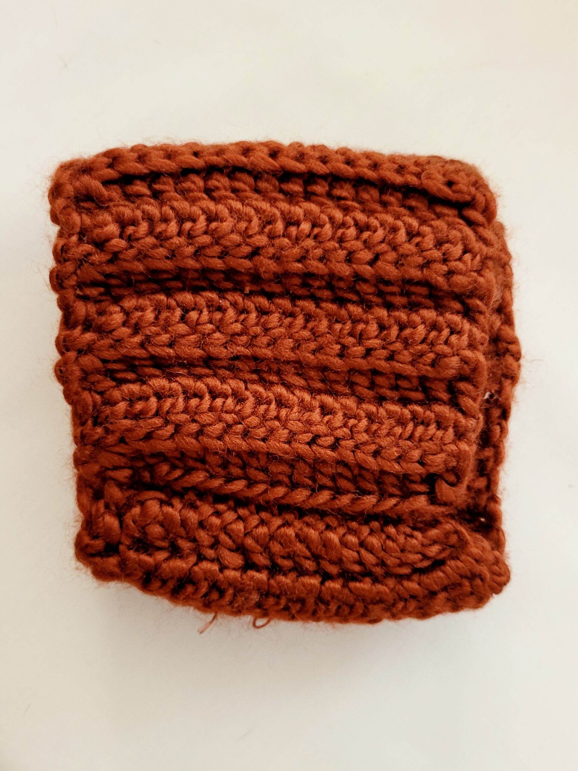 Earwarmer Crochet Headband, Burnt Coffee - Image 3