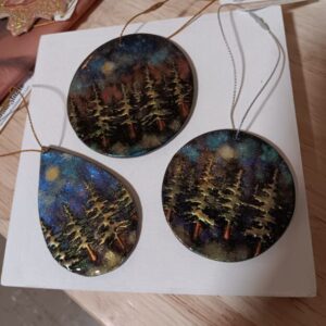 Winter Night Handmade Ornaments