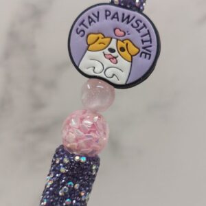 "Stay Pawsitive" Pen