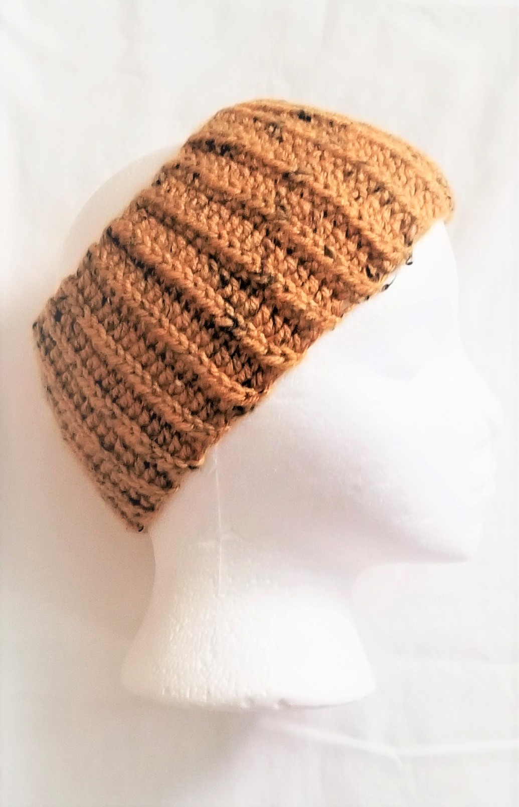 Earwarmer Crochet Headband, Butternut