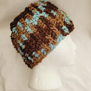 Earwarmer Crochet Headband, Earth Sea