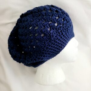Hat - Crochet Unisex Hat - Navy Blue