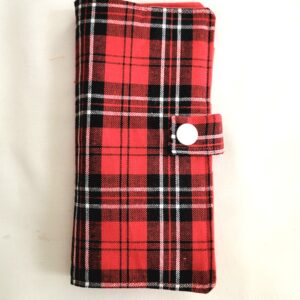 Tea Bag Wallet - Red Plaid