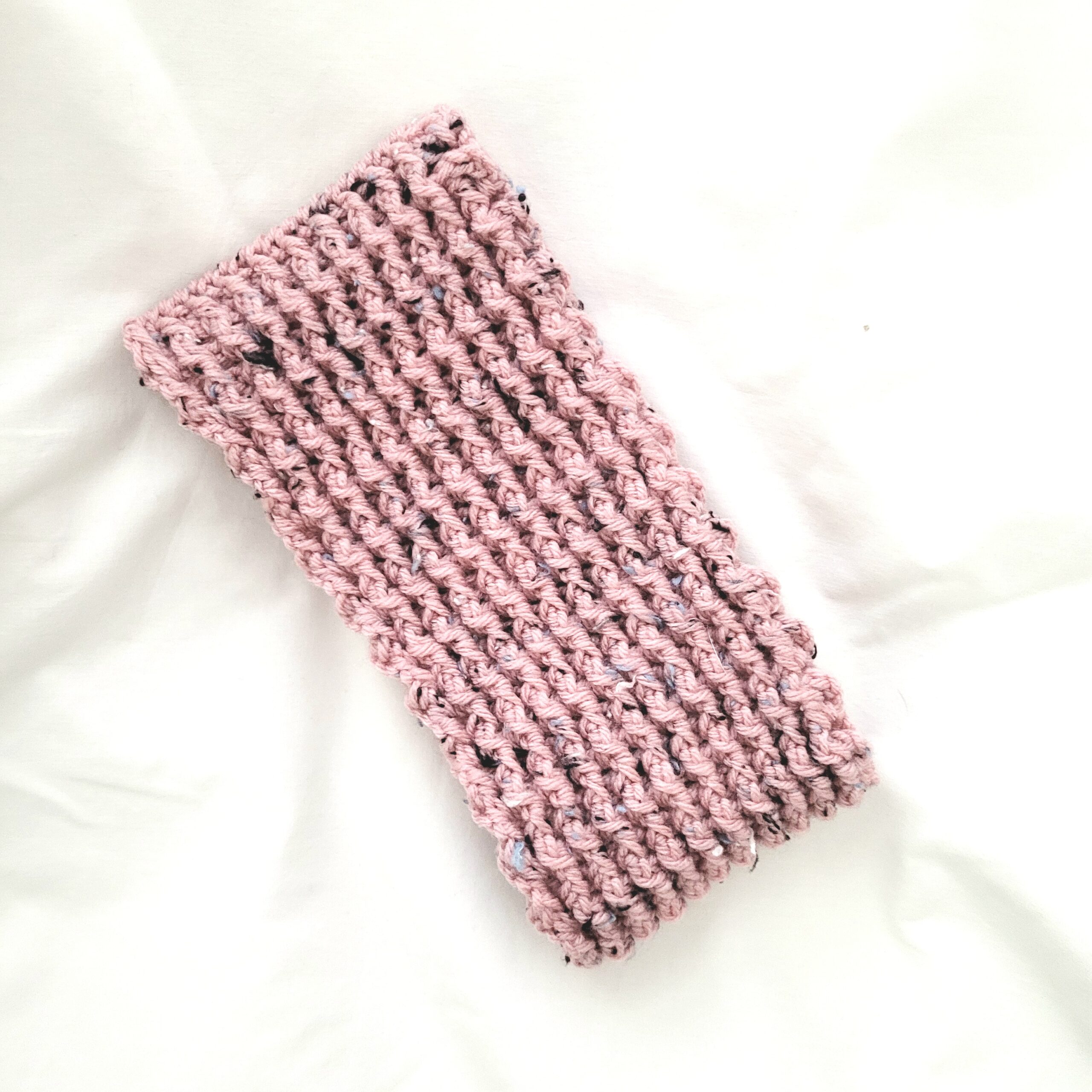 Earwarmer Crochet Headband, Rose Twead - Image 4