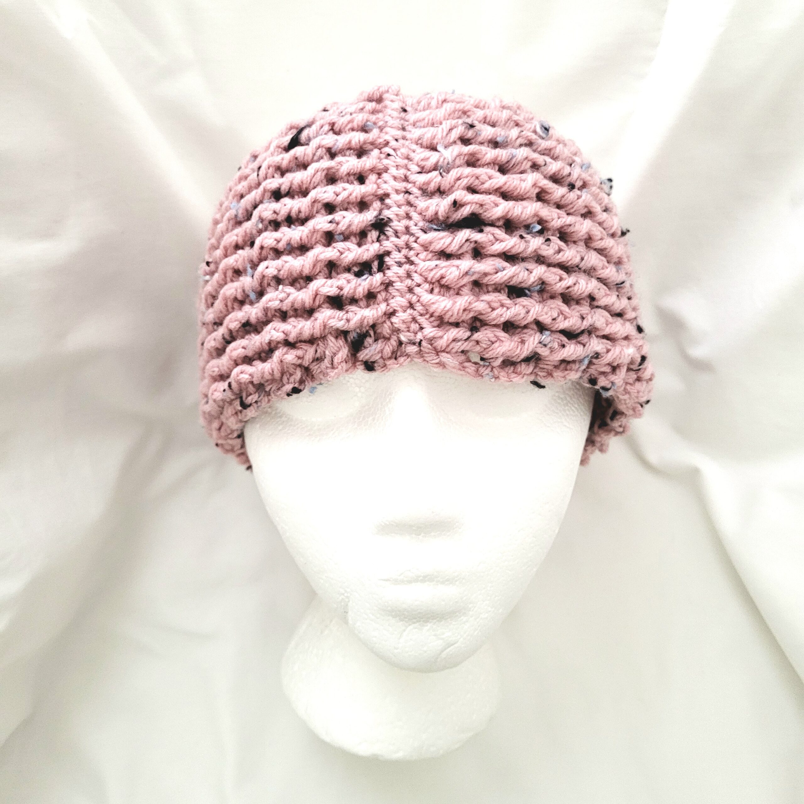 Earwarmer Crochet Headband, Rose Twead - Image 2
