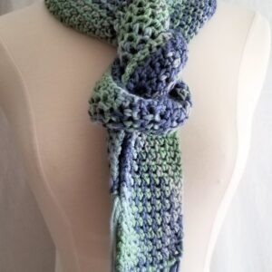Scarf, AllWays Crochet Scarf - Sea Blue