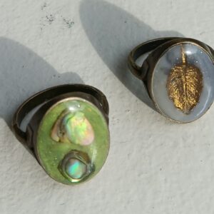 Abalone or imprinted rings