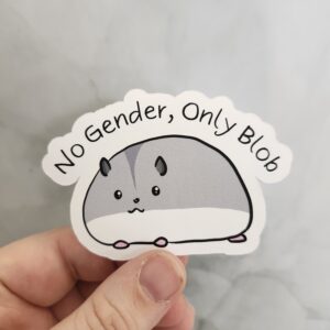 No Gender Only Blob Vinyl Sticker 3"