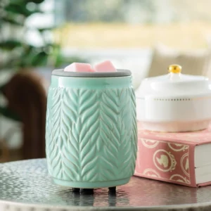 Mint Leaf Electric Wax Warmer with Flip Dish