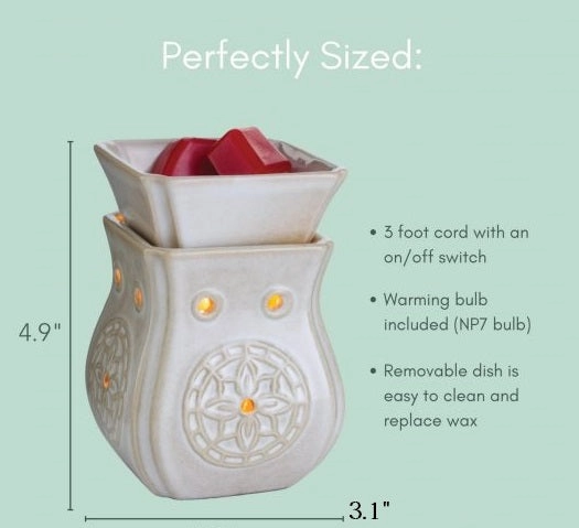 Insignia Midsize Illumination Electric Wax Tart Fragrance Warmer - Image 2