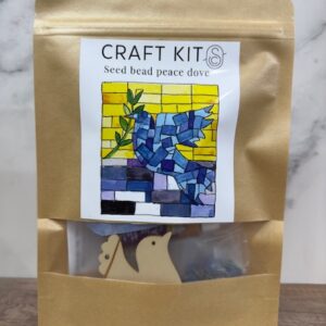 DIY Craft Kit - Seed Bead Mosaic Peace Dove