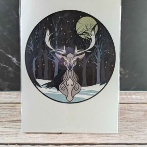 Winter Deer Greeting Card