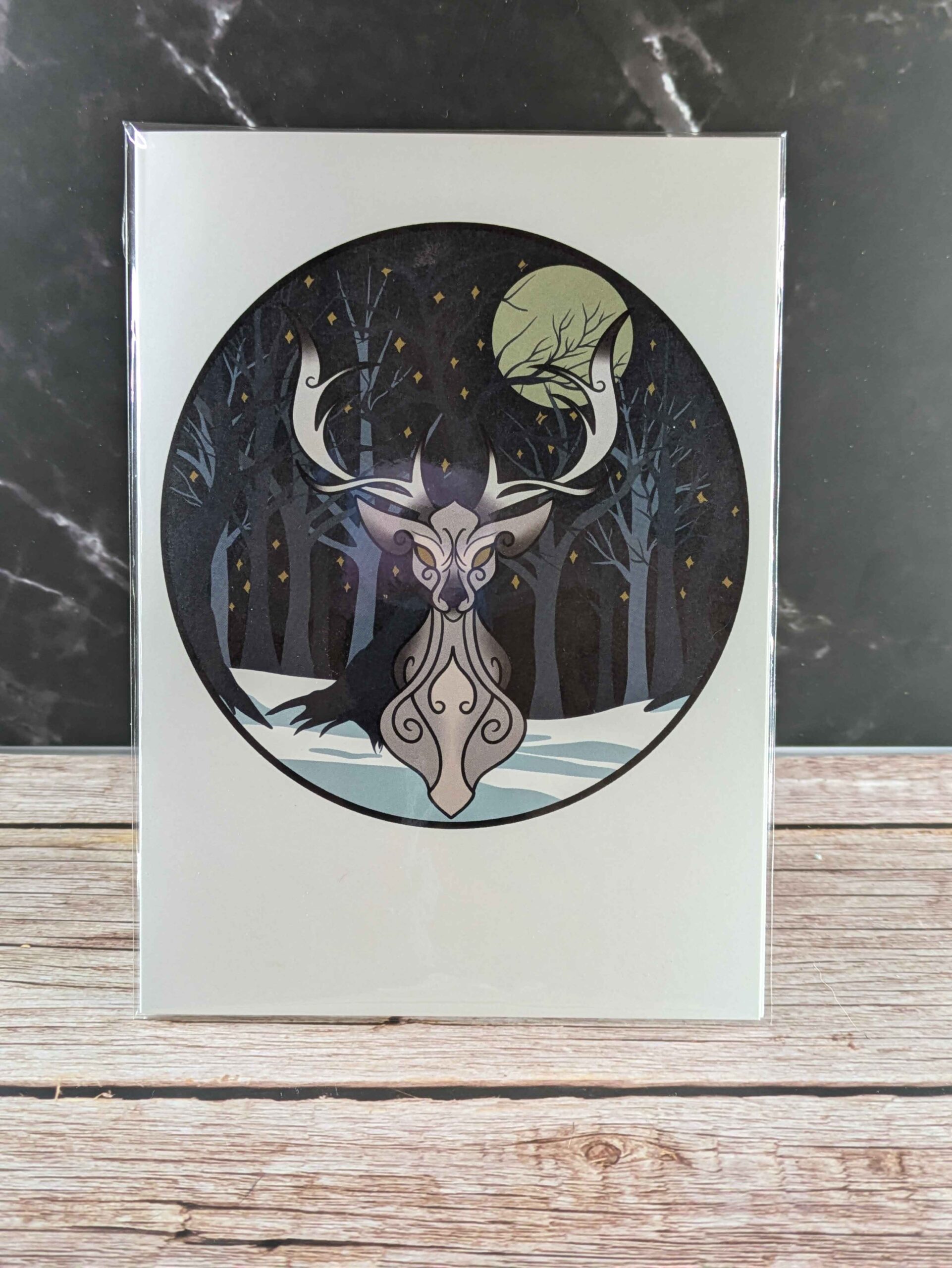 Winter Deer Greeting Card