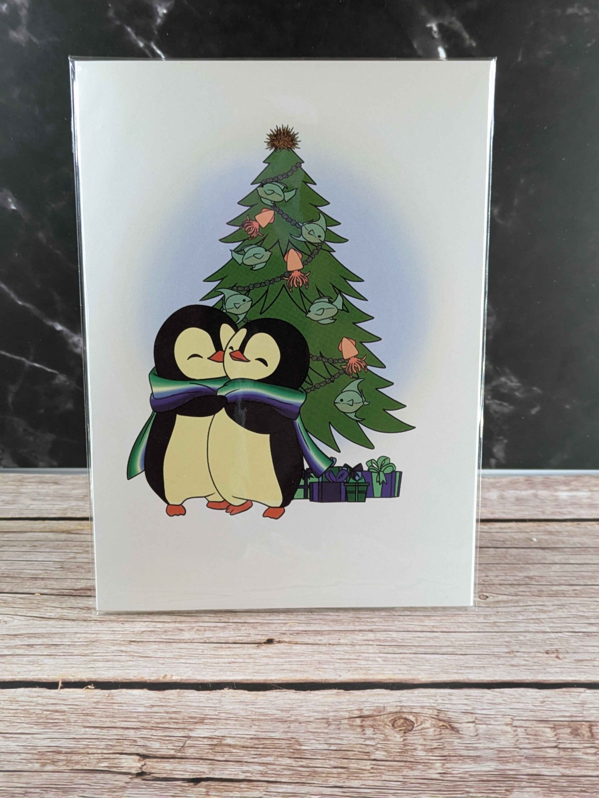 Gay Penguins Greeting Card - Image 2