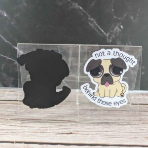 Not a Thought Behind Those Eyes - 3" Magnet